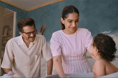 Johnson's Baby Soap 'Protection from Day 1' with Celebrities Sonam and Anil Kapoor - India